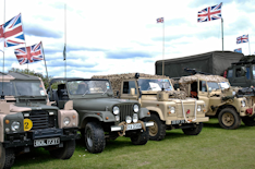 3 Land Rovers and a Jeep